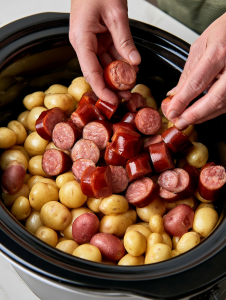 Slow Cooker Amish Kielbasa Potatoes 19 Garlic Parmesan Roasted Shrimp