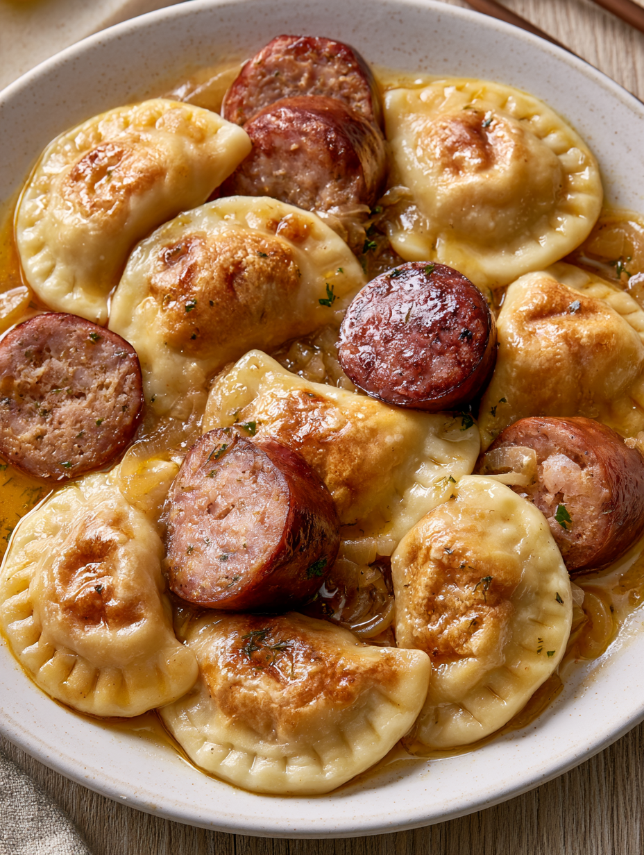 Slow Cooker Foil Packet Sausage and Pierogies 5 Slow Cooker Foil Packet Sausage and Pierogies