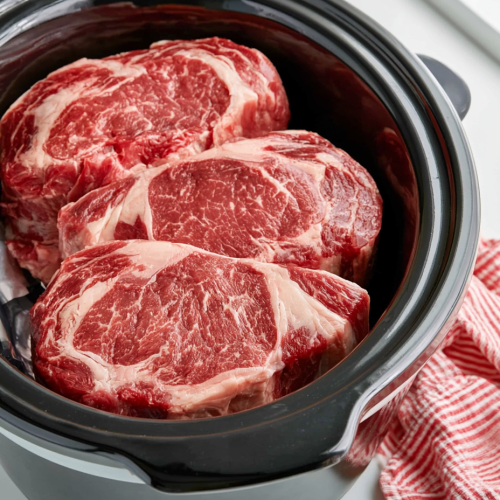 Slow Cooker Ribeye Steaks with Rich Gravy 6 Slow Cooker Ribeye Steaks with Rich Gravy