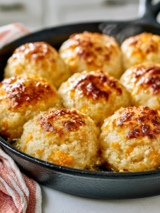 Southern 3-Ingredient Cheddar Biscuit Bites 9 Cheesy Mashed Potato Puffs