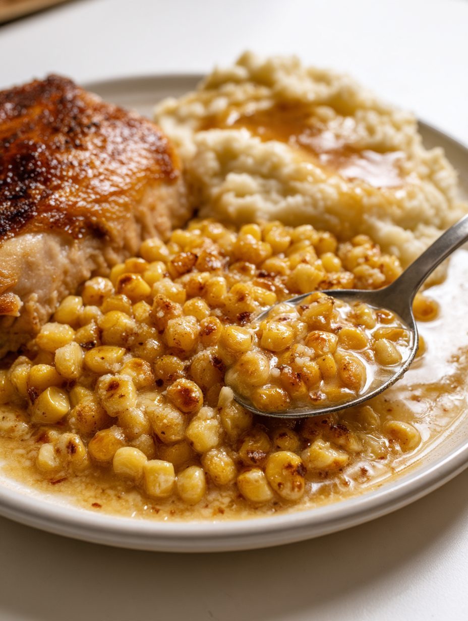Southern 4-Ingredient Honey Butter Skillet Corn