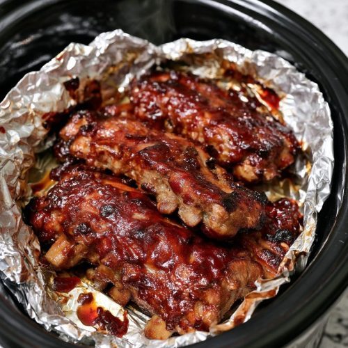 Slow Cooker 3-Ingredient BBQ Pork Ribs