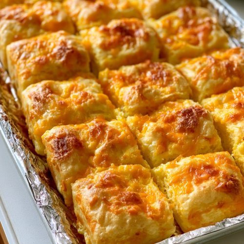 Oven Baked 4-Ingredient Cheese Puff Squares 6 Oven Baked 4-Ingredient Cheese Puff Squares