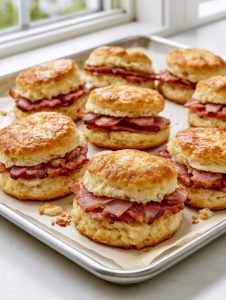 Southern 3-Ingredient Country Ham Biscuits