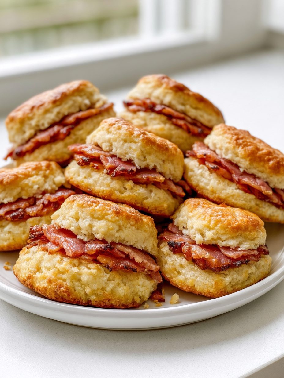 Southern 3-Ingredient Country Ham Biscuits