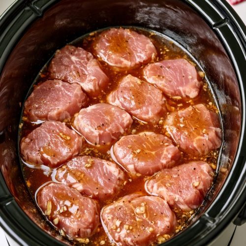 5-Ingredient Slow Cooker Late Summer Pork Tenderloin Medallions
