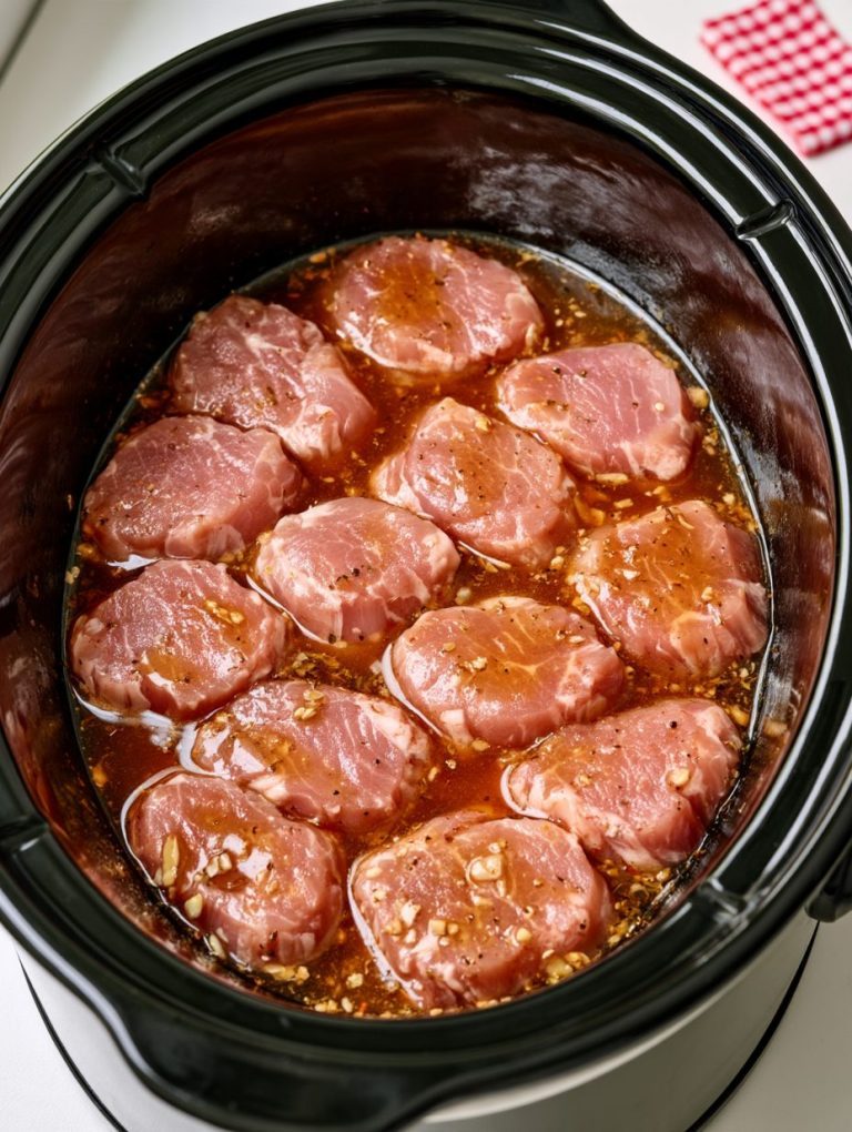 5-Ingredient Slow Cooker Late Summer Pork Tenderloin Medallions