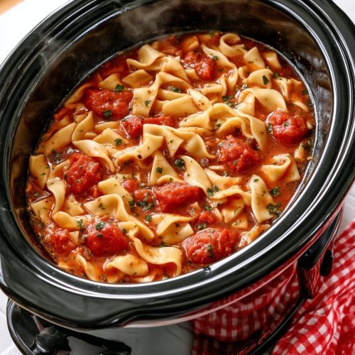 Slow Cooker Amish Tomato Noodle Soup 6 Slow Cooker Amish Tomato Noodle Soup