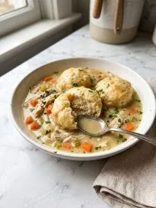 Chicken and Dumplings with Biscuits