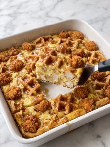 Chicken and Waffle Casserole