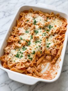 Cheesy Chicken Pasta Casserole