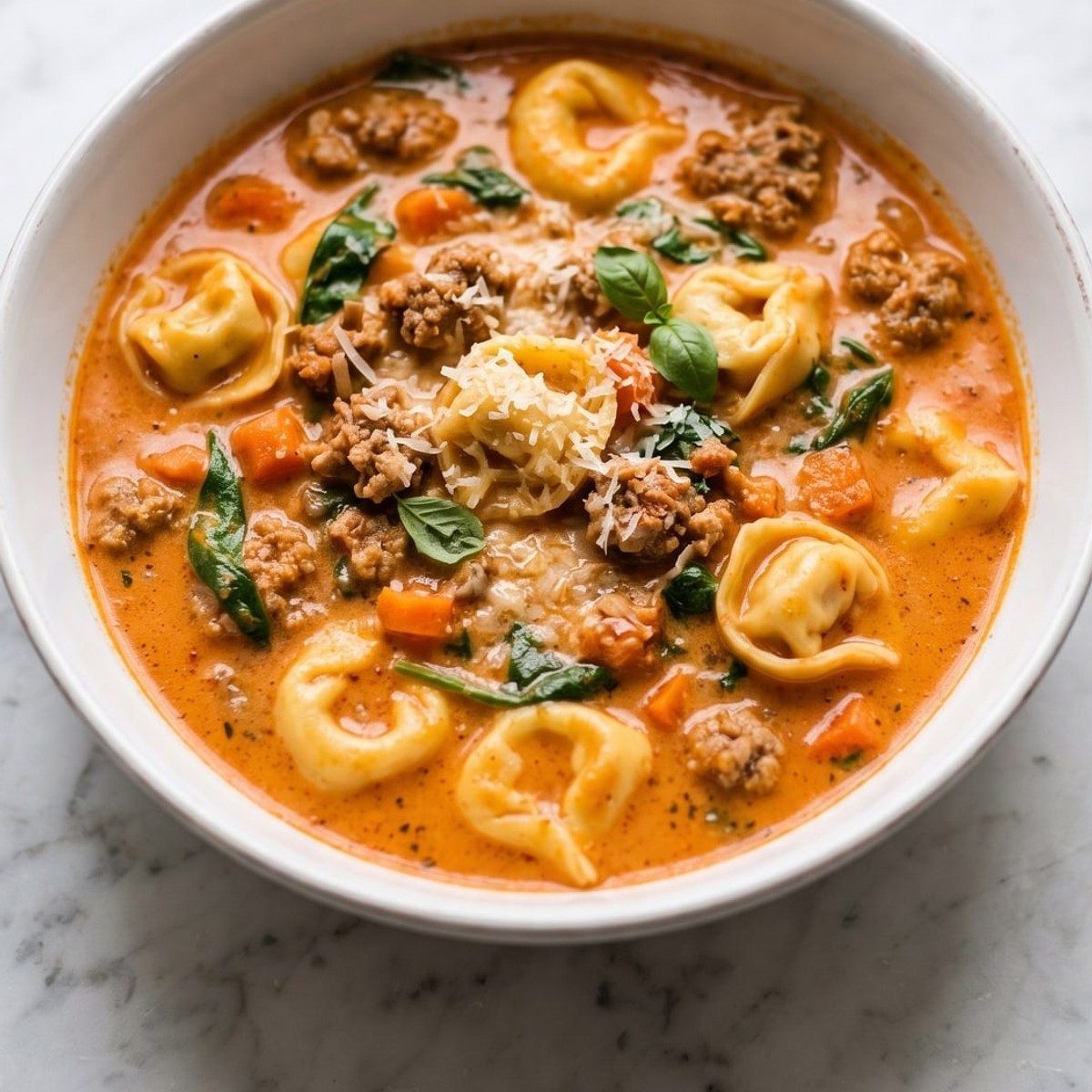 Crockpot Tortellini Soup Recipe (Sausage & Spinach)