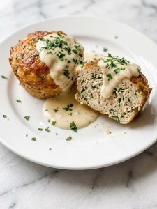 Garlic Parmesan Chicken Meatloaves