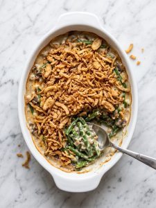 Green Bean Casserole with Worcestershire Sauce