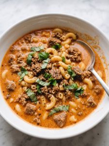Creamy Ground Beef Tomato Soup