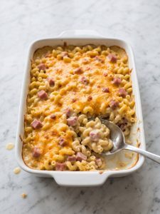 Ham Mac and Cheese Casserole