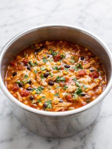 Instant Pot Chicken Enchilada Soup