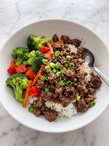 Korean Ground Beef Stir Fry