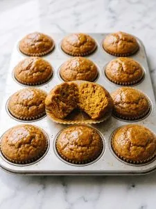 Pumpkin Cake Mix Muffins