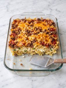 Sour Cream Beef Noodle Casserole