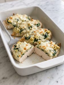 Spinach Artichoke Chicken Bake