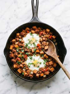 Sweet Potato and Chorizo Hash