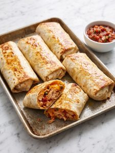 Baked Chicken Chimichangas