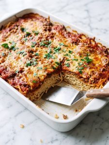 Baked Cream Cheese Spaghetti