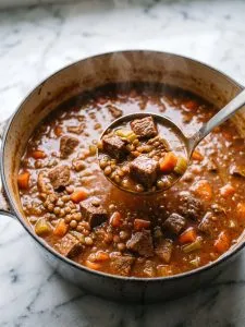 Beef and Lentil Soup