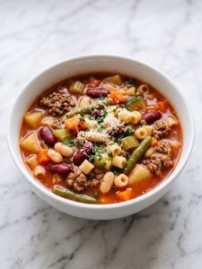 Beef Minestrone Soup