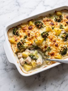 Chicken Broccoli and Potato Bake