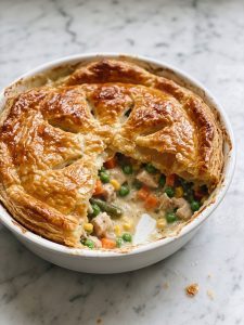 Chicken Pot Pie with Puff Pastry