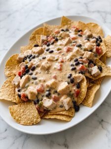Crockpot Creamy Chicken Nachos