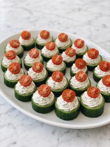 Cucumber Cream Cheese Bites