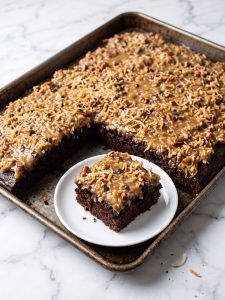 German Chocolate Sheet Cake