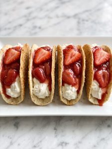 Strawberry Cheesecake Tacos