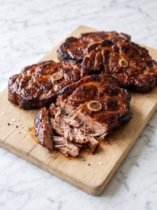 Pork Steaks on a Pellet Grill