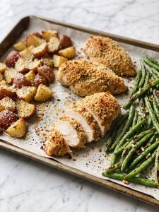 Sheet Pan Parmesan Chicken and Vegetables