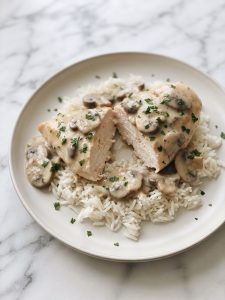 Slow Cooker Cream of Mushroom Chicken