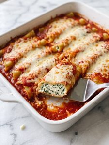 Spinach and Cheese Manicotti