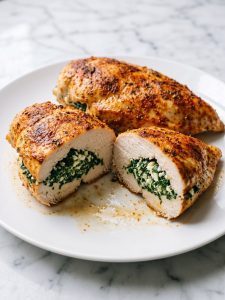 Spinach Feta Stuffed Chicken