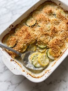 Zucchini and Squash Au Gratin